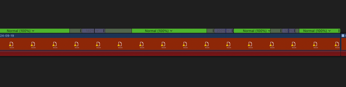 Complex multi-speed retiming in Final Cut Pro